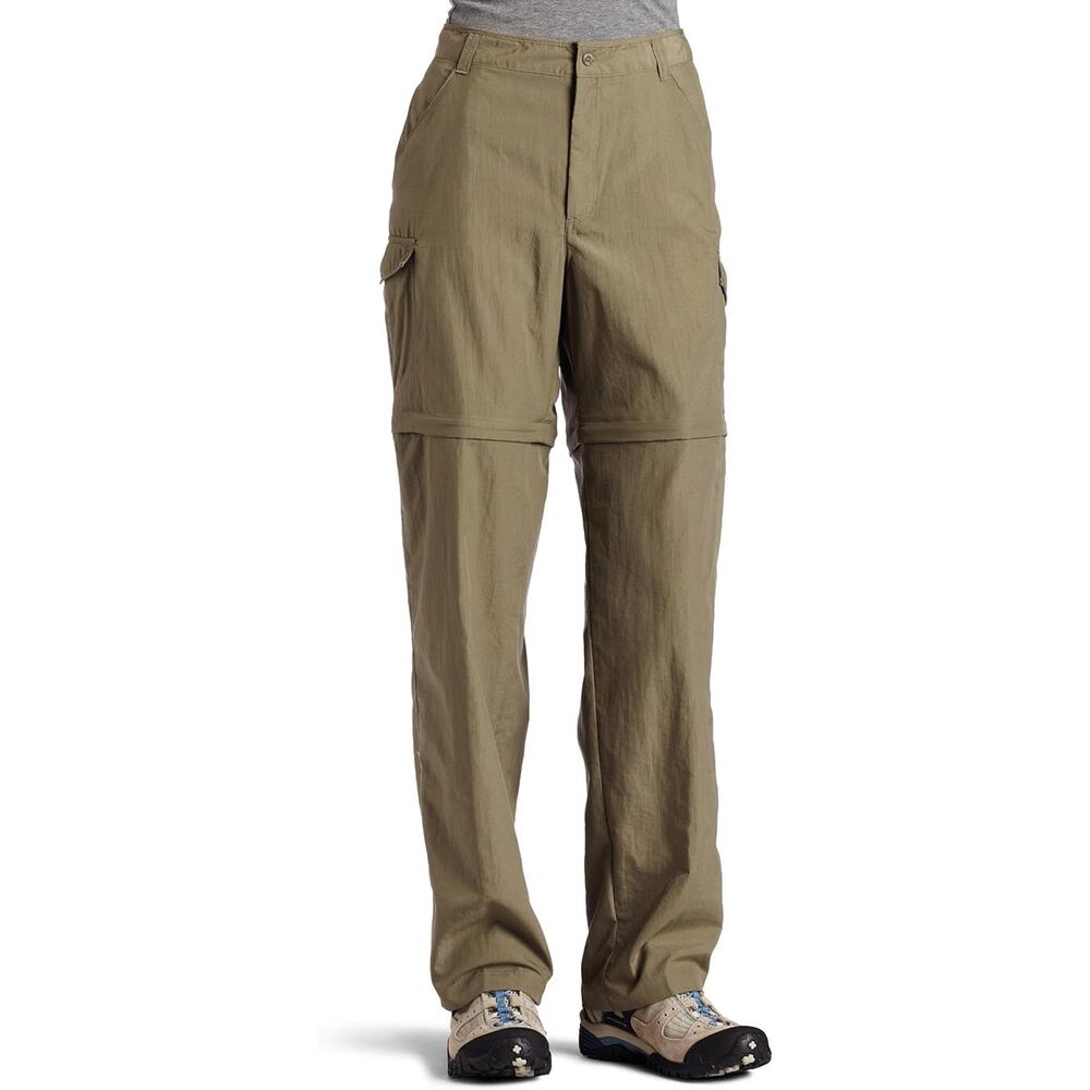 Columbia Women's Aruba III Convertible Pant Green UPF Zip Off Shorts Size XL - Picture 12 of 12